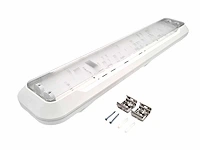 60cm pro dubbele led tl t8 armaturen waterdicht wit met reflector(16x) - afbeelding 8 van  8