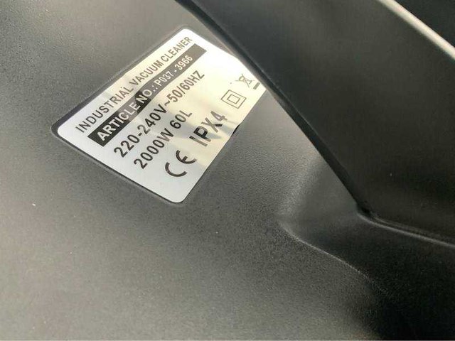 60l - industriële stofzuiger 2000w - afbeelding 10 van  13