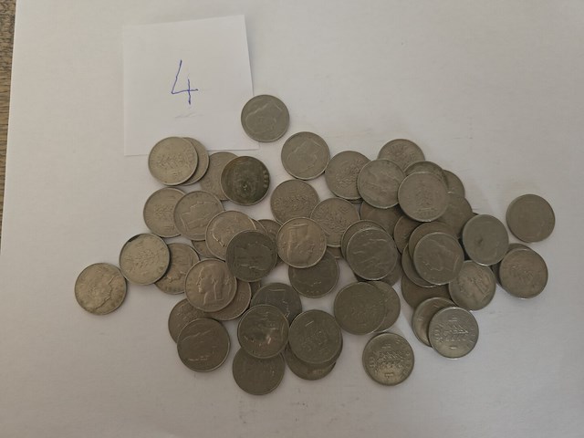 60x belgië: 1-frank munten gemengd (1950–1960) - afbeelding 4 van  6