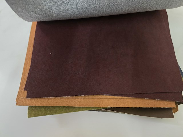 60x lapjes stof leder 30x25cm - afbeelding 5 van  13