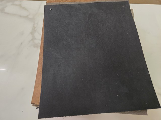 60x lapjes stof leder 30x25cm - afbeelding 10 van  13