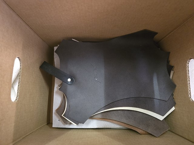 60x lapjes stof leder 30x25cm - afbeelding 8 van  13