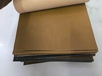 60x lapjes stof leder + stalen 30x25cm - afbeelding 3 van  16