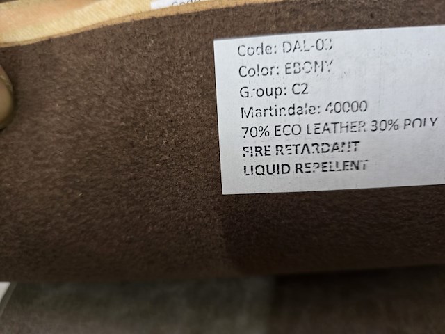 60x lapjes stof leder + stalen 30x25cm - afbeelding 7 van  16