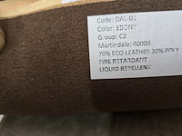 60x lapjes stof leder + stalen 30x25cm - afbeelding 7 van  16