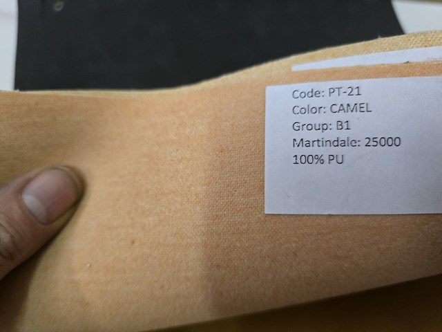 60x lapjes stof leder + stalen 30x25cm - afbeelding 13 van  16