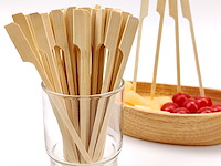 60x pack v 50 bamboe brochette-stokjes - afbeelding 1 van  1