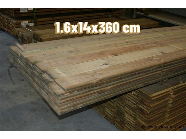60x plank 1,6x14x360cm. - afbeelding 1 van  1