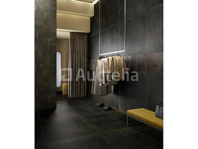 61,56m² oxidart zwart 90x90 gelijkgereguleerd, metaaleffect, vloer en muur - afbeelding 2 van  2