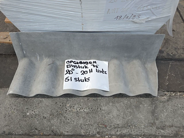 (61x) vezelcement hulpstukken voor golfplaten svk - afbeelding 1 van  2