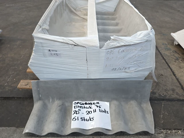 (61x) vezelcement hulpstukken voor golfplaten svk - afbeelding 2 van  2