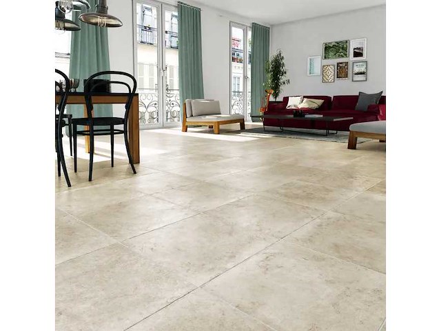 (6,25m²) klooster beige stenen binnenmuur / vloertegels l.50 x l.50 - afbeelding 1 van  1
