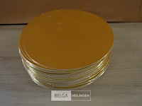 ±64 goudkleurige onderleggers ø24 cm - afbeelding 1 van  2