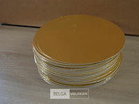 ±64 goudkleurige onderleggers ø24 cm - afbeelding 2 van  2