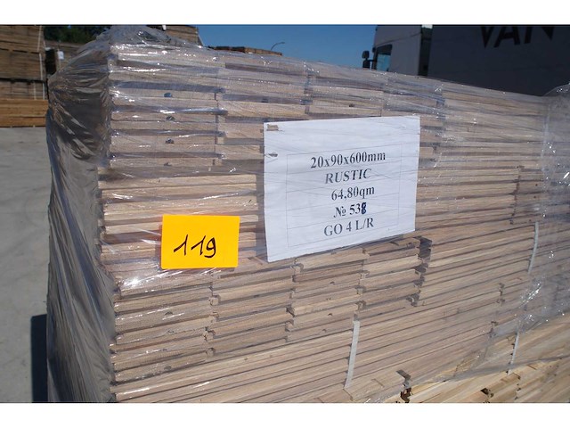64,80 m² massief eiken visgraatparket 20mm - afbeelding 2 van  4
