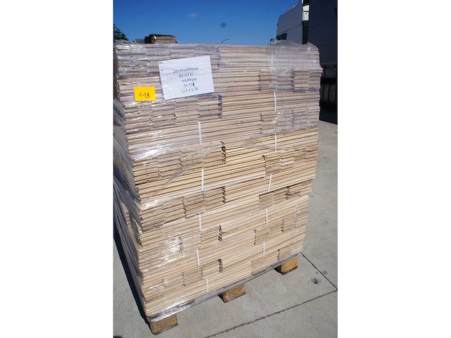 64,80 m² massief eiken visgraatparket 20mm - afbeelding 1 van  4