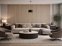 64.8m2 akoestisch wandpaneel cream 2700x600x21mm