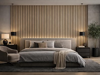 64.8m2 akoestisch wandpaneel cream 2700x600x21mm - afbeelding 2 van  3