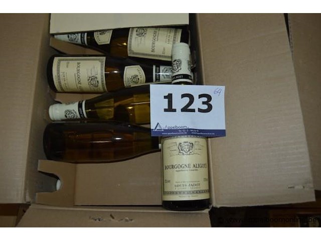 64x fles witte wijn, louis jadot, bourgogne aligoté, 750ml - afbeelding 1 van  3