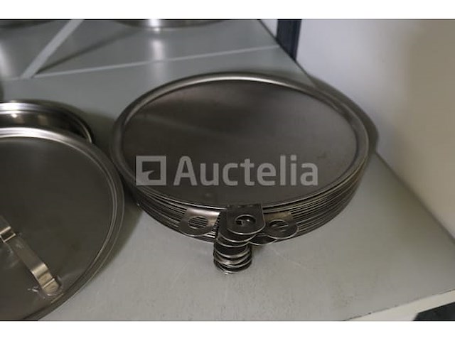 65 roestvrijstalen emmers met deksel - afbeelding 2 van  7