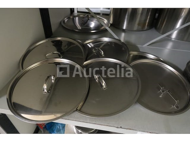 65 roestvrijstalen emmers met deksel - afbeelding 3 van  7