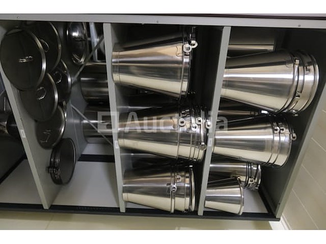 65 roestvrijstalen emmers met deksel - afbeelding 4 van  7