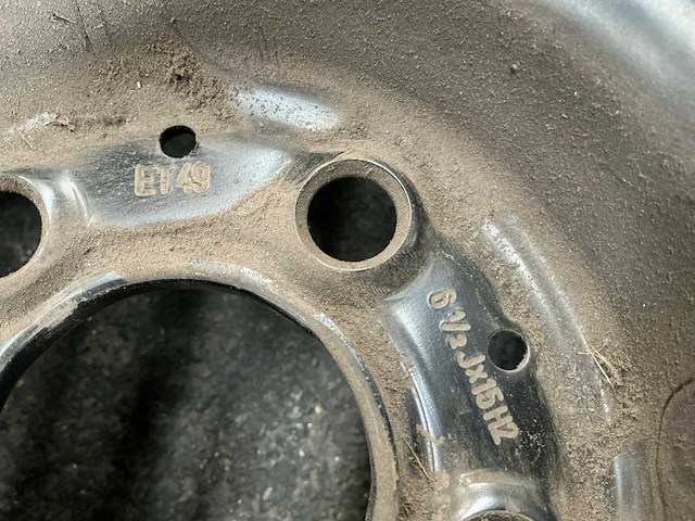 6,5j15h2 stalen velg (2x) - afbeelding 3 van  4