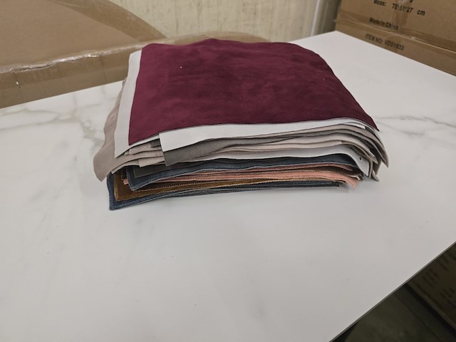 65x lapjes stof velvet 30x25cm - afbeelding 1 van  11