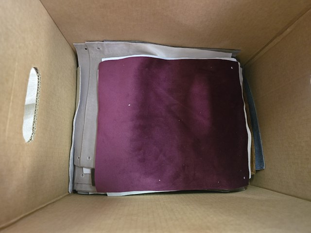 65x lapjes stof velvet 30x25cm - afbeelding 4 van  11