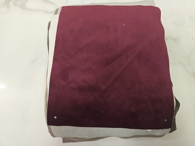 65x lapjes stof velvet 30x25cm - afbeelding 6 van  11