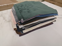 65x lapjes stof velvet 30x25cm