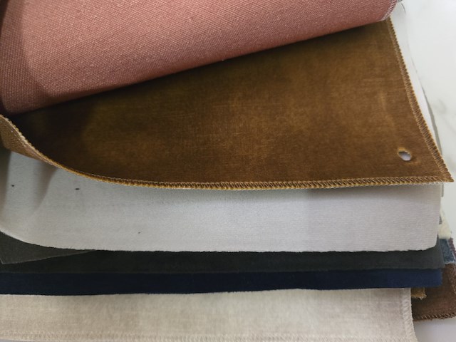 65x lapjes stof velvet 30x25cm - afbeelding 12 van  17