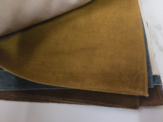 65x lapjes stof velvet 30x25cm - afbeelding 14 van  17