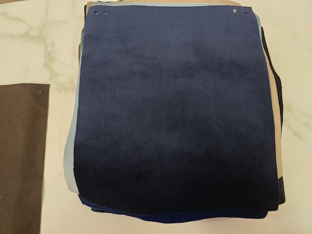 65x lapjes stof velvet 30x25cm - afbeelding 3 van  9