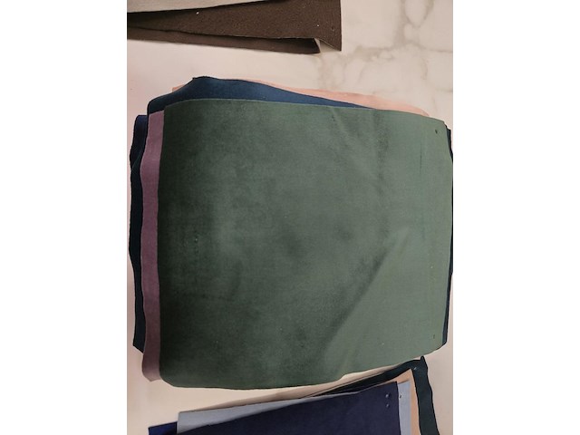 65x lapjes stof velvet 30x25cm - afbeelding 4 van  9
