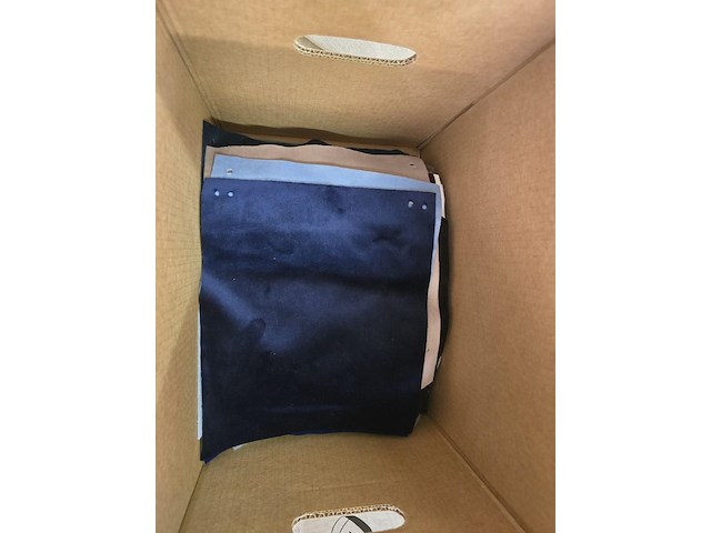 65x lapjes stof velvet 30x25cm - afbeelding 8 van  9