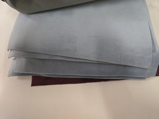 65x lapjes stof velvet 30x25cm - afbeelding 4 van  12