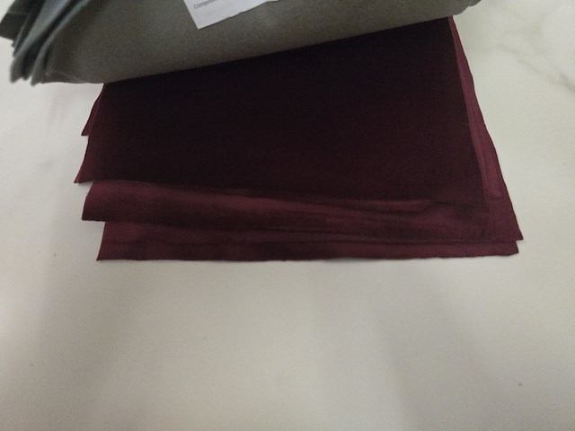 65x lapjes stof velvet 30x25cm - afbeelding 5 van  12