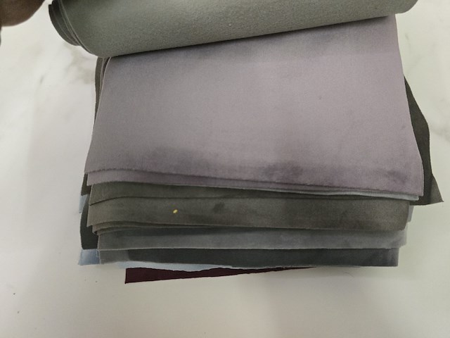 65x lapjes stof velvet 30x25cm - afbeelding 9 van  12
