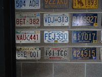 65x metalen amerikaanse nummerplaat - afbeelding 2 van  11