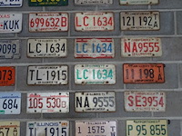 65x metalen amerikaanse nummerplaat - afbeelding 4 van  11