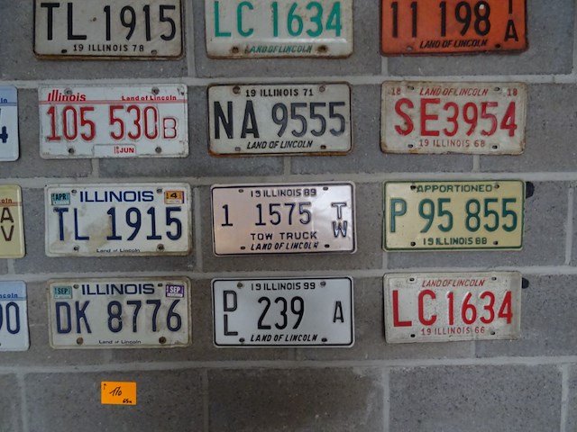 65x metalen amerikaanse nummerplaat - afbeelding 5 van  11