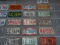 65x metalen amerikaanse nummerplaat - afbeelding 6 van  11