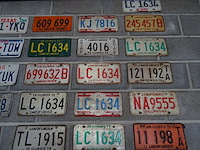 65x metalen amerikaanse nummerplaat - afbeelding 7 van  11