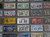 65x metalen amerikaanse nummerplaat - afbeelding 8 van  11