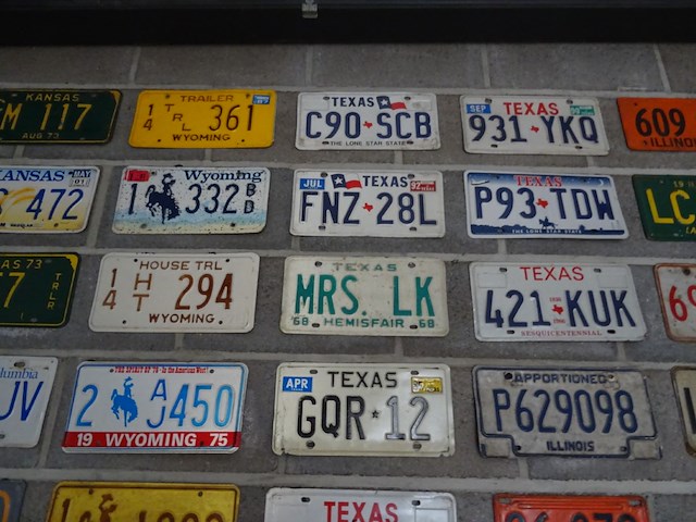 65x metalen amerikaanse nummerplaat - afbeelding 10 van  11