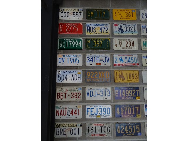 65x metalen amerikaanse nummerplaat - afbeelding 11 van  11