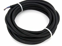 (660x) stoffen snoer, zwart, 3 m chacon 61041