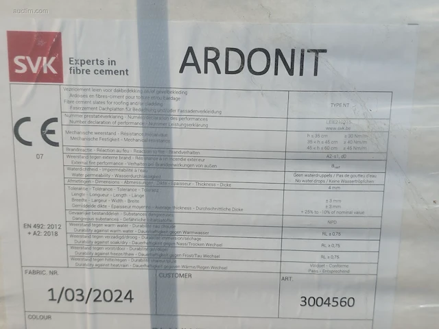 (6825x) vezelcement leien svk ardonit glad - afbeelding 5 van  5