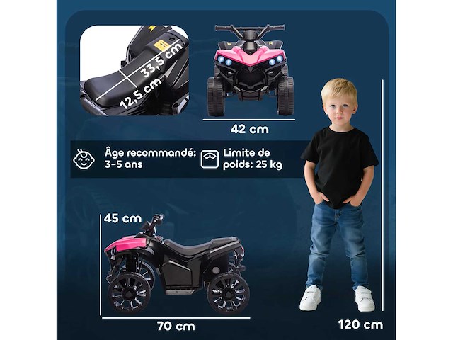 6v kids electric quad, kids electric car - afbeelding 3 van  6